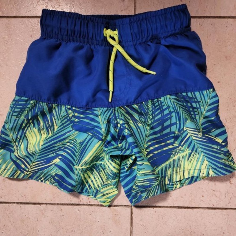 Blue Green Swim Trunks XS Wonder Nation Beach Swim